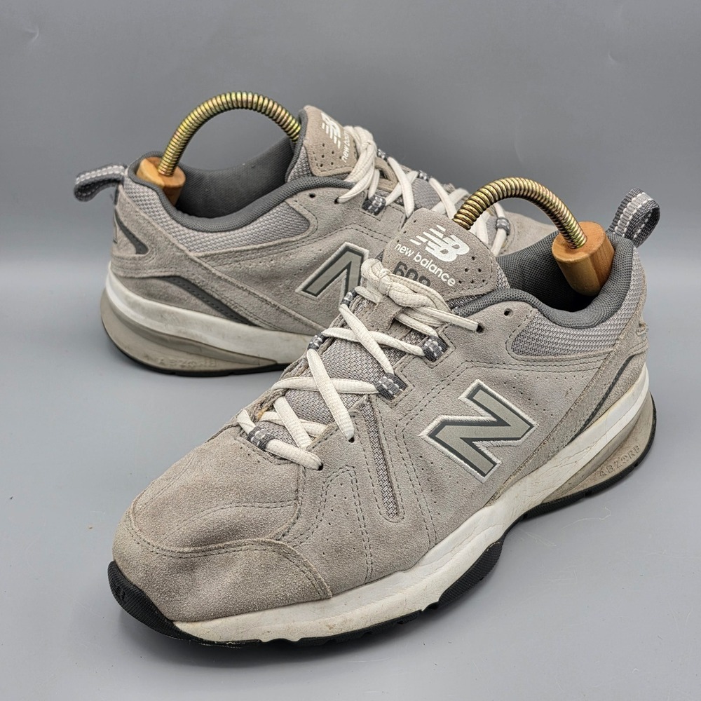 New Balance 608 Sneakers Mens 8 Grey MX608GS5 Suede Cross Training Shoes 4E Wide